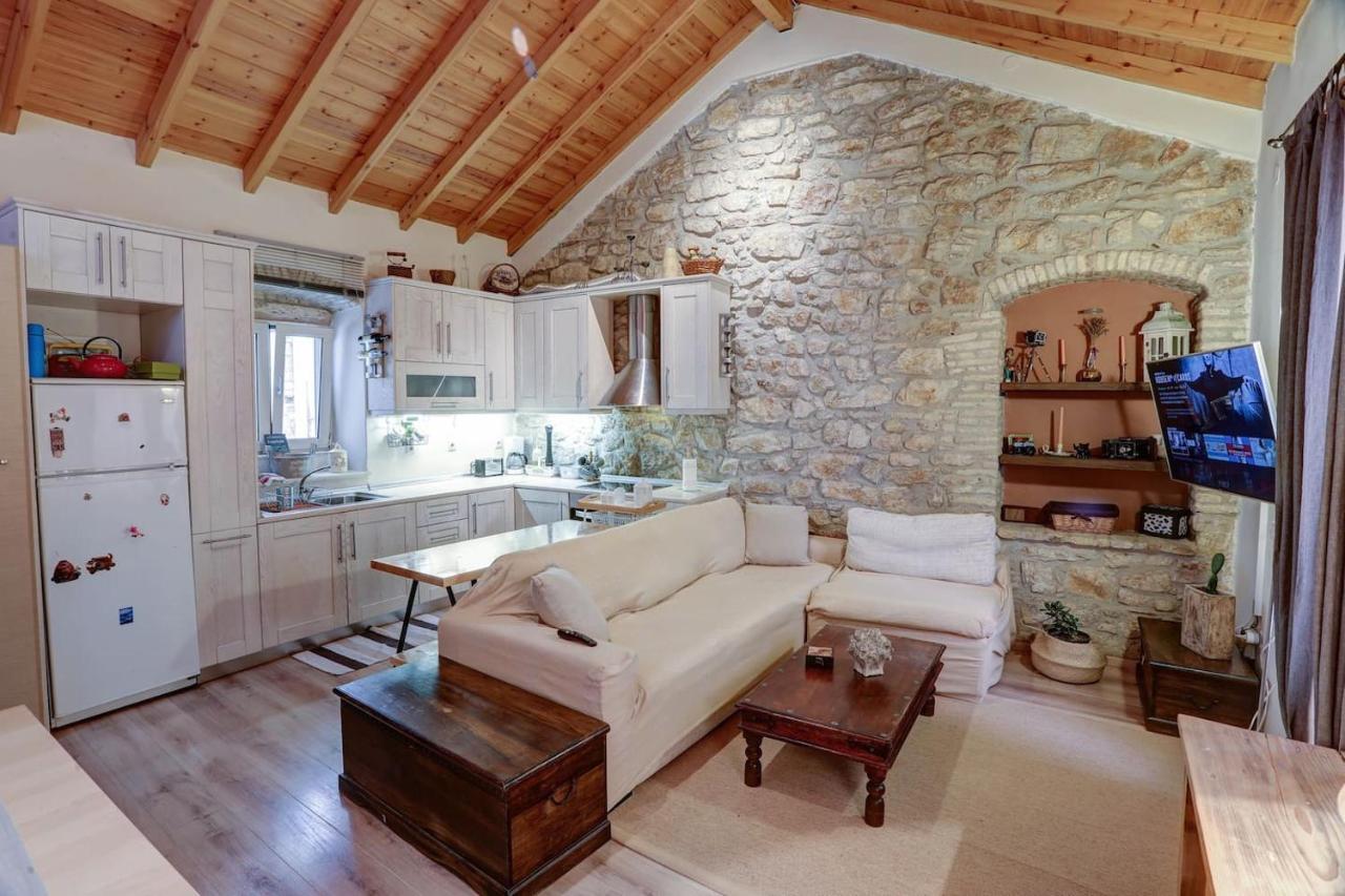 Luminous 2Bd Stone Apt In The Alleys Of Corfu Town Buitenkant foto